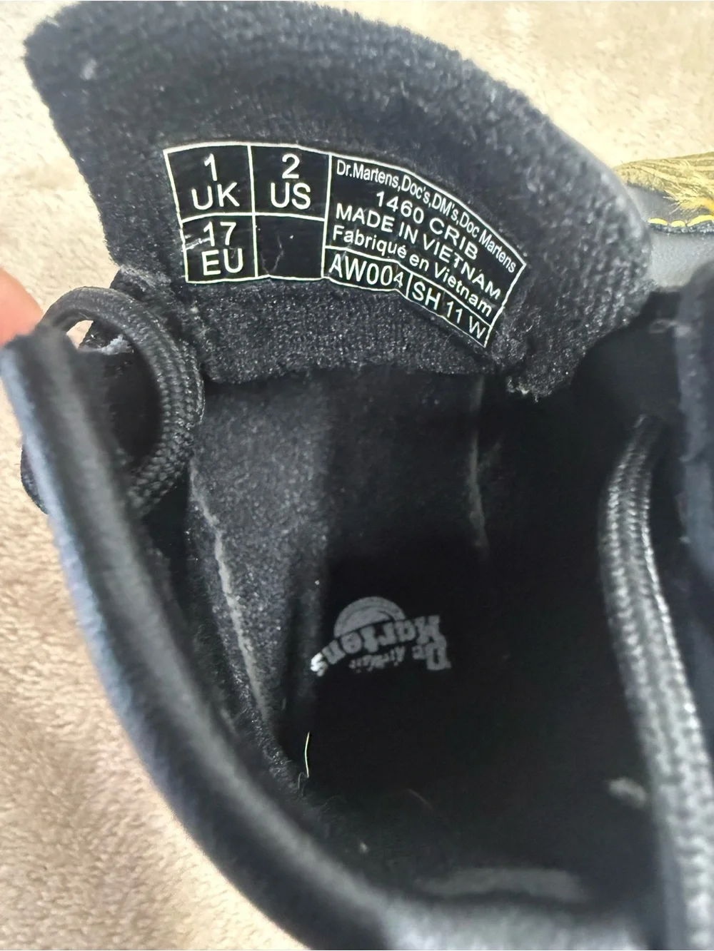 Dr. Martens 1460 Crib Booties